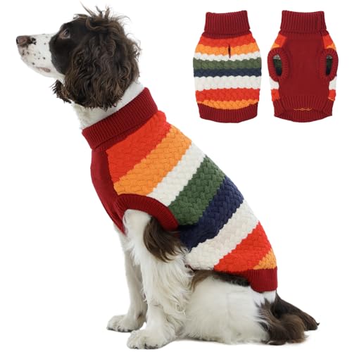 Large Dog Sweater (X-Large (Chest: 21.3''; Weight: 16 - 23LB) / Red)