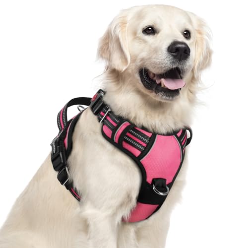 Dog Harness for Large (Pink / X-Large)