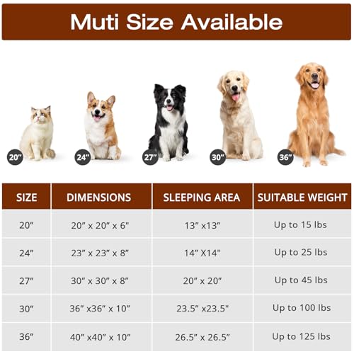 Dog Bed Calming Anti (36" / Off - White)