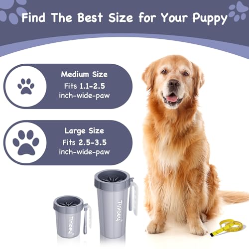 Paw Cleaner with Handle for Large Dogs