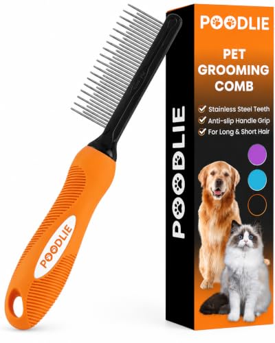 Poodle Grooming Comb (Orange / Detangling Pet Comb)