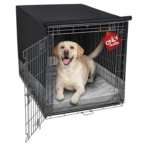 Breathable Dog Crate Cover (36"L x 23"W x 25"H / Black)
