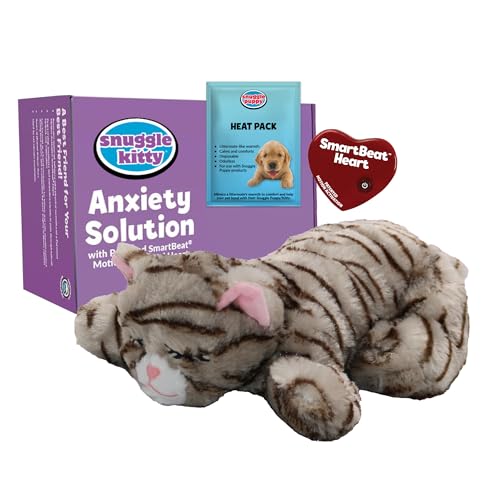 Snuggle Kitty Heartbeat Cat Toy (Tan Tiger)