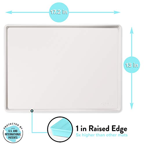 Cat Food Mat Small & Large Pet Feeding Mat (Hard Tray / Marshmallow)