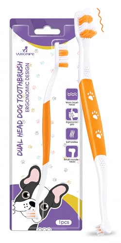 Dog Toothbrush (Orange / 1 Count (Pack of 1))