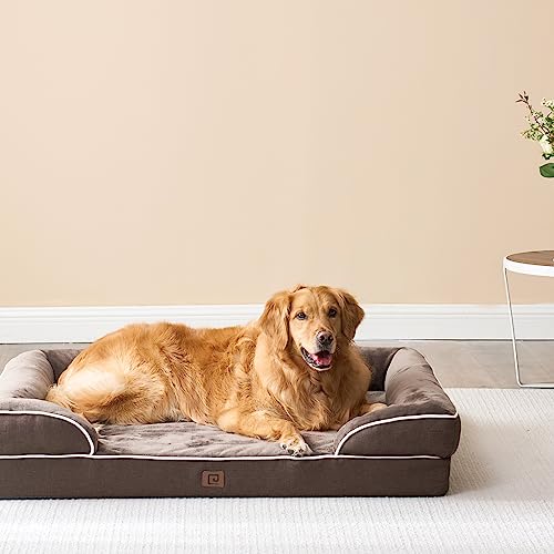 Orthopedic Dog Bed Medium Size Dog (Brown / 30.0"l X 20.0"w X 6.5"th)