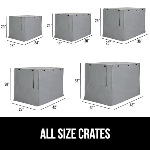Dog Crate Covers (Gray / 24" X 18" X 20")