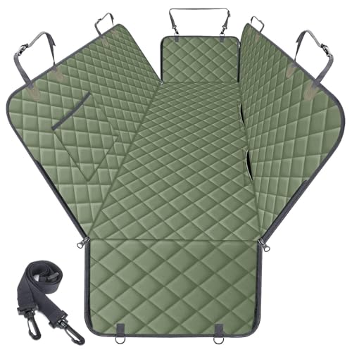 Waterproof Dog Car Seat Cover for Back Seat (Green / Small,Standard)