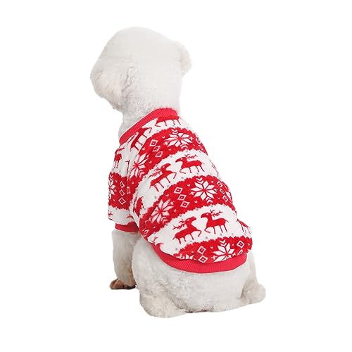 2 Pack Dog Sweaters (X-Large / Xmas Red+Xmas Blue)