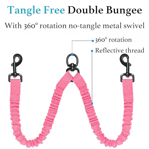 Double Dog Leash (Pink / Large)