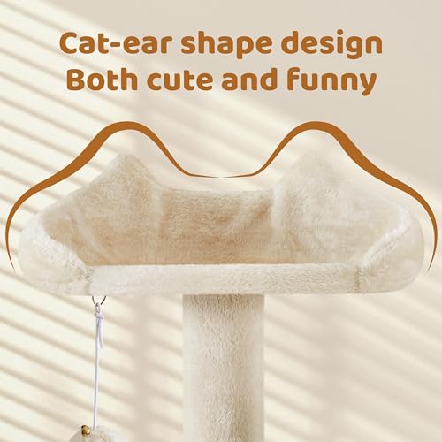 70in Multi Level Sturdy Cat Tree (Beige / 70in)