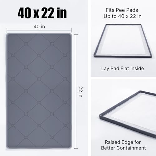 Dog Pee Pad Holder Tray (40"L x 22"W)