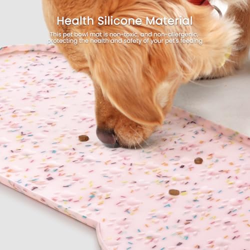 Dog Food Mat Anti (31.8" x 16" / Donut Pink)