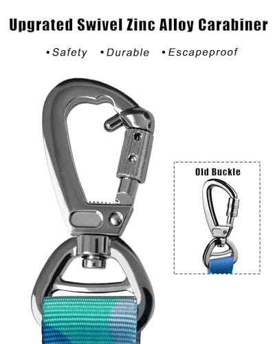 Tactical Bungee Shock Absorbing No Pull Dog Leash (Blue Camo)