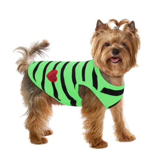 Dog Shirts for Medium Dogs (Green-Vest / Medium)