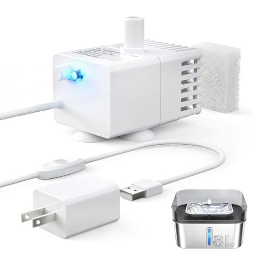 Replacement Pump for Sharlovy W10 Pro Dog Water Fountain (White)