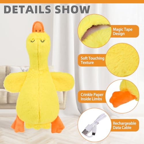 Calming Duck Toy for Dogs (Yellow)