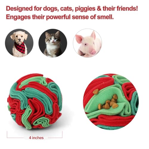 Snuffle Ball for Dogs (Christmas Ball / Small)