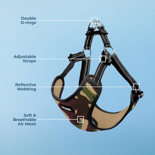Voyager Step in Flex Dog Harness (Harness (Army/Black Trim) / L)
