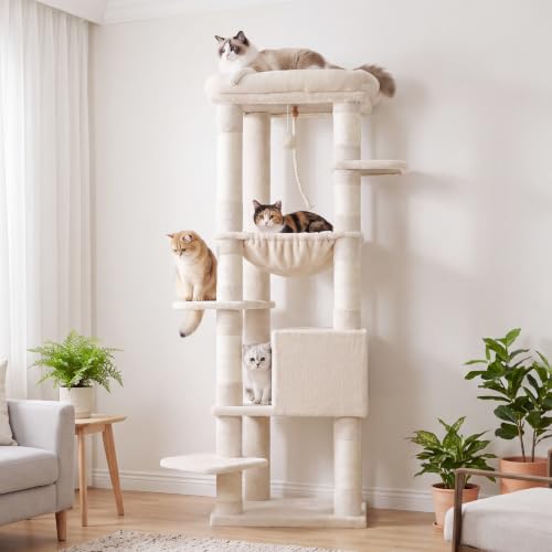 Cat Tree for Large Cats (Beige / 60 inch)