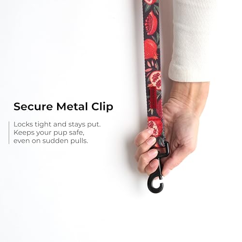 Dog Car Seat Belt (Black (Red Pomegranate))