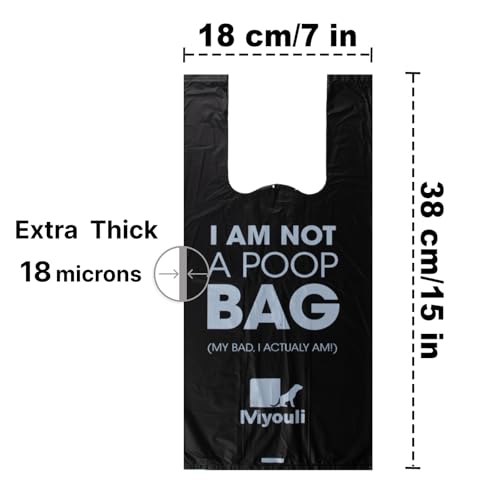 300 Counts Extra Thick Dog Poop Bags With Handles (300 Count (Pack of 1))