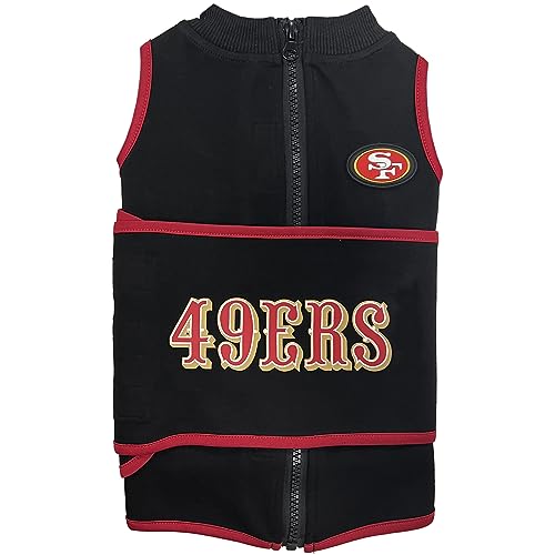 NFL SAN Francisco 49ERS Dog Anxiety Shirt Calming Soothing Solution Vest for Dogs (San Francisco 49ers / Extra Small)