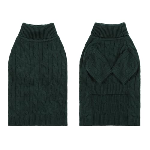 Small Medium Dog Sweater (Green / XX-Large)