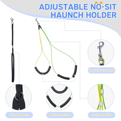 Dog Grooming Arm for Table (M Hammock (Leg Spacing: 5.1–10.6″) / Blue)