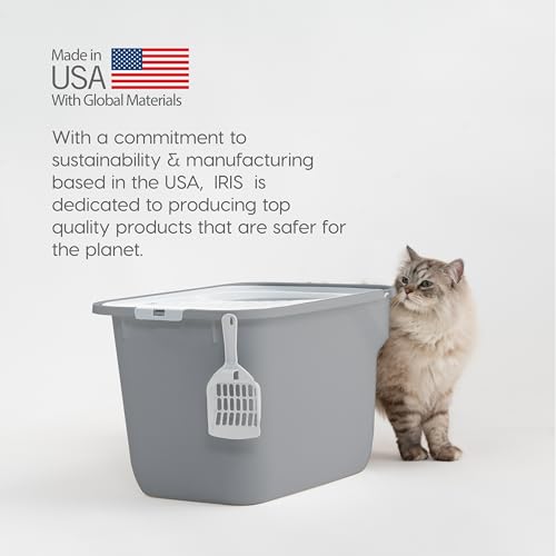 Cat Litter Box (Top Entry / Gray)