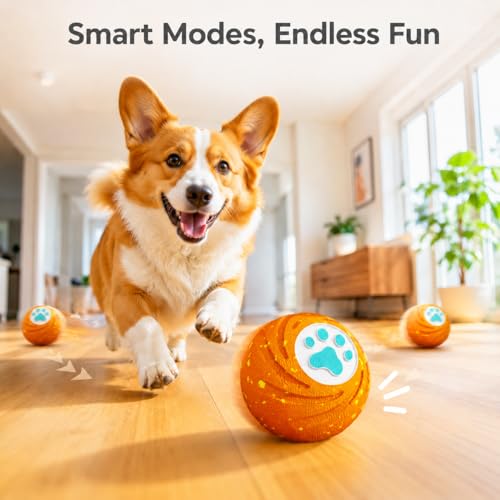 Smart Interactive Dog Ball (Orange)