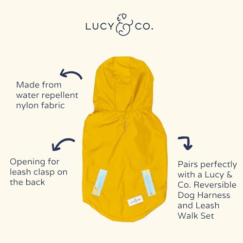 Lucky Ducky Reversible Raincoat for Dogs & Pets (Large)