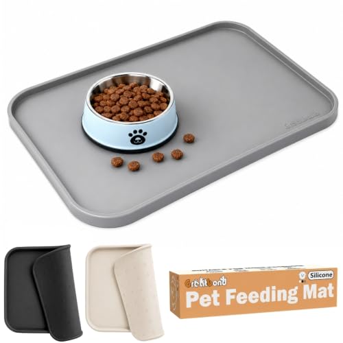 Waterproof Silicone Pet Feeding Mat (Grey)