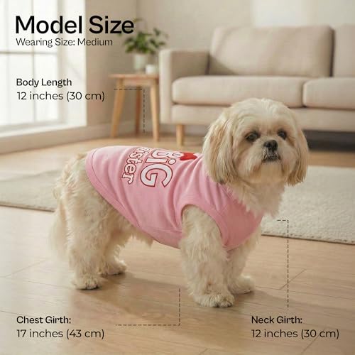 Dog Shirt 100% Cotton Shirts for Medium Dogs (Medium (8-12lbs))