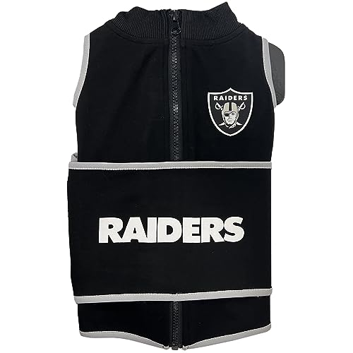 NFL LAS Vegas Raiders Dog Anxiety Shirt Calming Soothing Solution Vest (Las Vegas Raiders / Small)