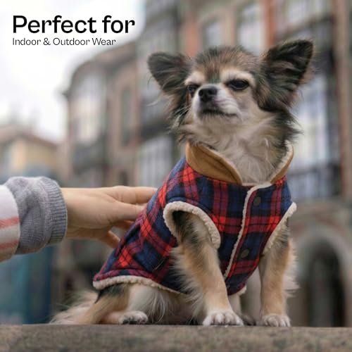 Dog Jacket Scottish Red Plaid Dog Outfit (XL / Scottish Red)