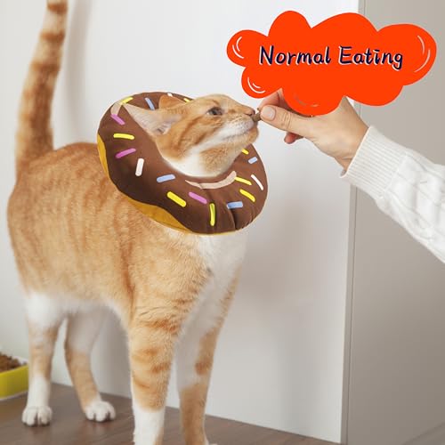 Cat Cone Collar Soft (Donut Brown / Large)