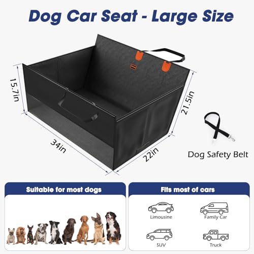 XL Dog Car Seat (Black / XL)