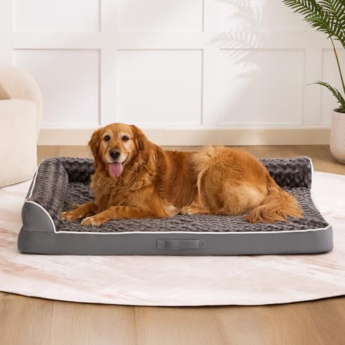 XXL Orthopedic Dog Bed (48.0"L x 35.0"W x 7.5"Th / Dark Grey)