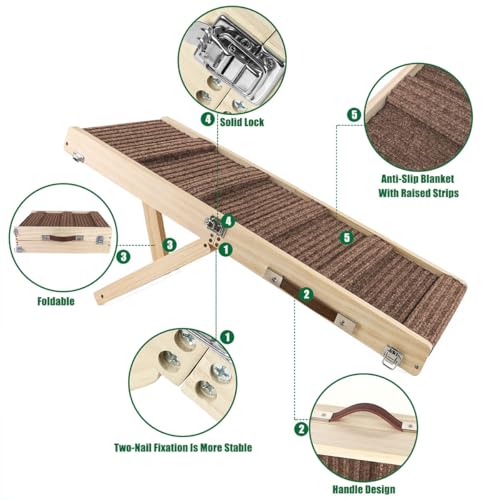 Small Dog Ramp (LGPT / 80cm/Brown)