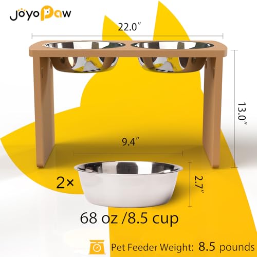 Elevated Dog Bowls (Natural / X Large: 13'' Tall-68 oz Bowl)