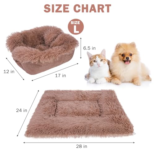 Self Warming Cat Bed (Brown / L: 24"x28")