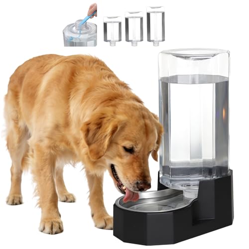9L Lagre Gravity Dog Water Dispenser (Black / 9L Without Filter)