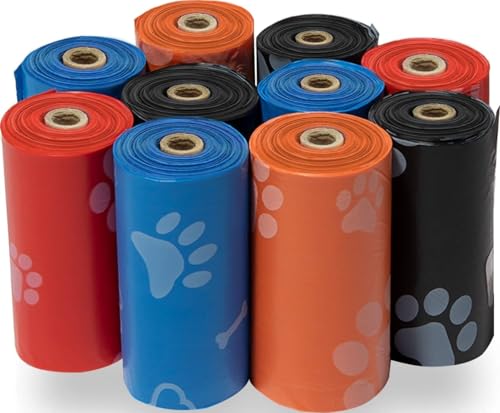 Poop Bags for Dogs (Assorted Colors / 150 Bags)