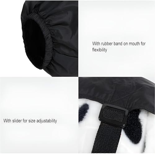 Dog Calming Cap Eye Mask Nylon Shading Pet Anxiety Mask Muzzle for Grooming Anti Car Sickness (Black / S)