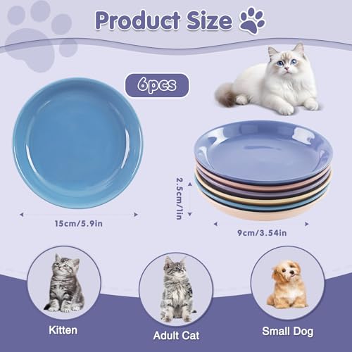 6 Pack Cat Food Bowl (CaiSe-A)