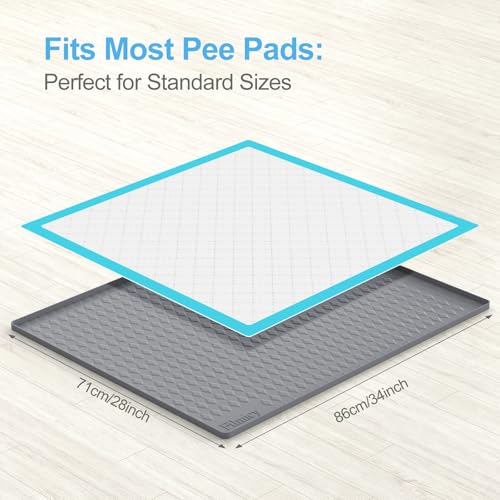 Pee Pad Holder for Dogs (34" x 28" / Dark Grey)