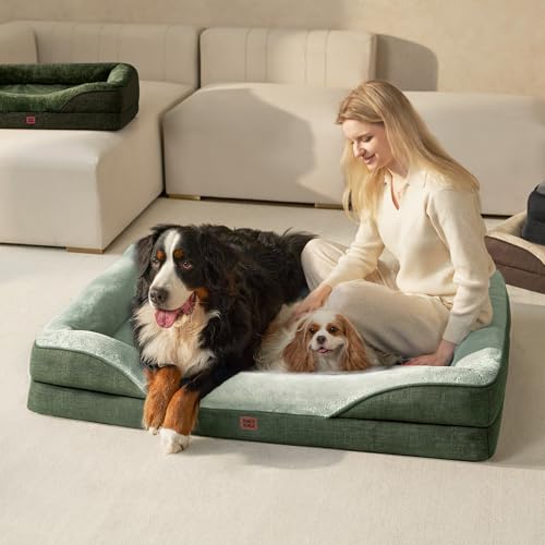 Orthopedic XXL Dog Bed for Large Dog (Green / 52x41x8)