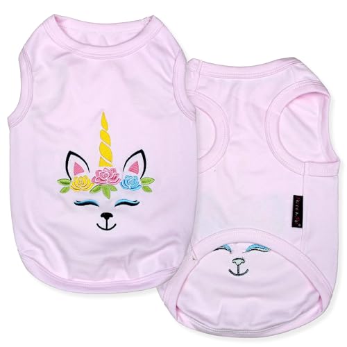 Dog Shirt 100% Cotton Unicorn Shirts for Large Dogs (2XL)