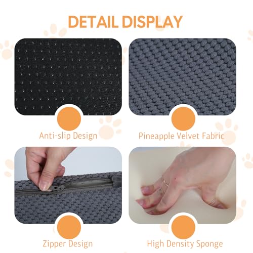 Dog Ramp for Bed (Grey / Standard 5 Step)